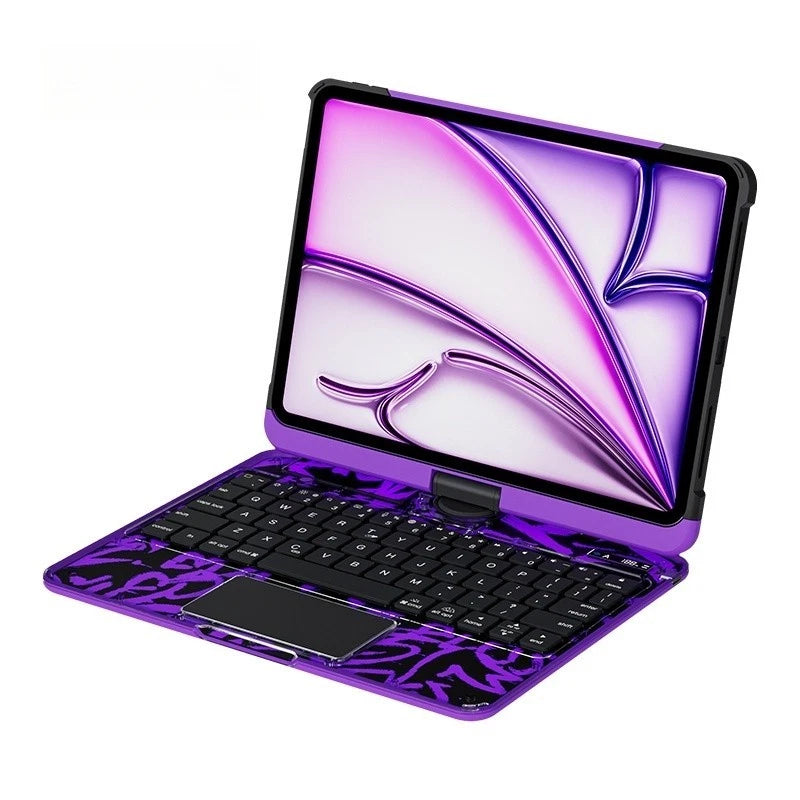 Keyboard Case with Trackpad for iPad 10th Gen & Pro 11" 2022-2024, Backlit, 360°