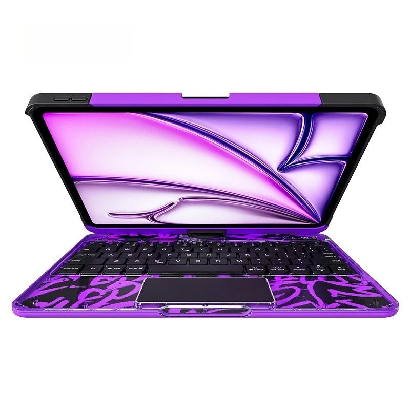 Keyboard Case with Trackpad for iPad 10th Gen & Pro 11" 2022-2024, Backlit, 360°