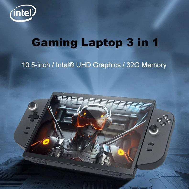10.5″ Mini Gaming Work PC – Touchscreen | 32 GB RAM | 1 TB SSD | Detachable Gamepad