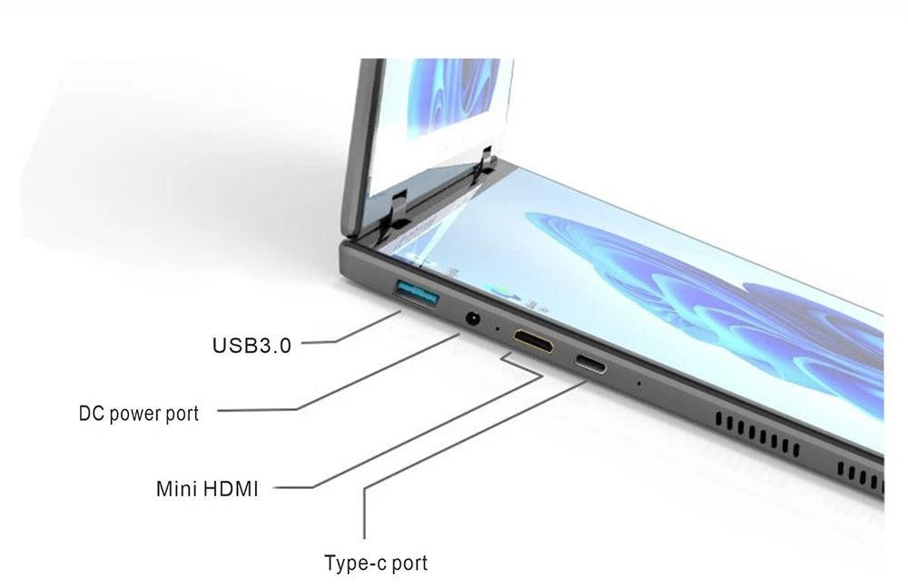 Dual-14″ 2K Touch Laptop – 32 GB RAM | 1 TB SSD | Windows 11 Pro